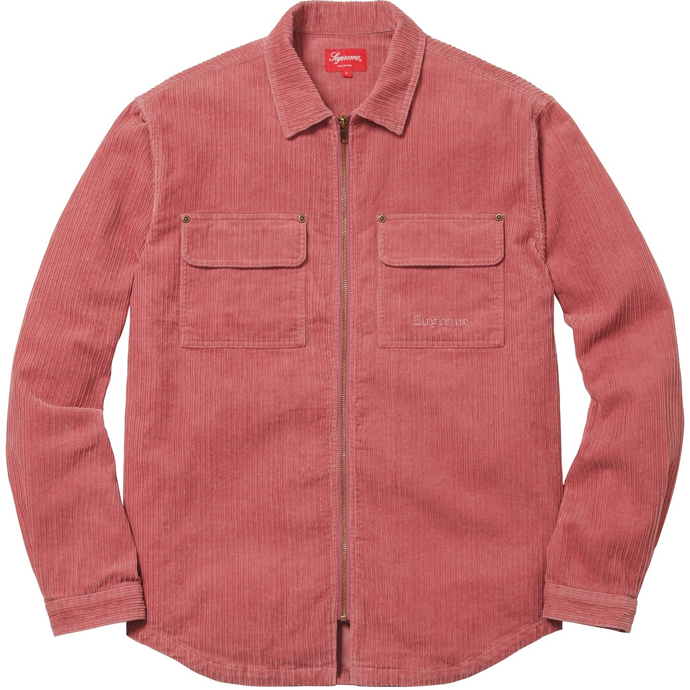 Corduroy Zip Up Shirt view 7